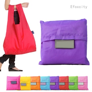 Ef deislerly Eco Waterproof Grocery Compact Folding Reusable Shopping Bags Pouch Handbag Tote
