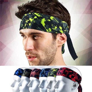 Sports Headband Stretch Elastic Men Yoga Running Hair Band Outdoor Sport Headwrap Fitness Band