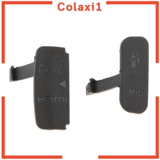 [COLAXI1] AV OUT Microphone Port Cover Interface Rubber Skin for Canon EOS 600D