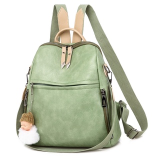 PU Female Backpacks Ladies Leather School Bags Large Capacity School Bags for Teenage Girls Student