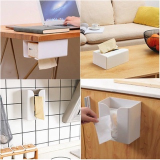 Tissue box Wall Mount Tissue Holder Adhesive Punch-freeTissue Box for Bathroom and Kitchen (9)