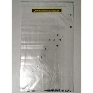 500pcs OPP Plastic with Adhesive (5-6 inches)