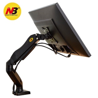 NB North Bayou F80 Monitor Desk Mount Stand Full Motion Swivel Monitor Arm Gas Spring for 17''-27''