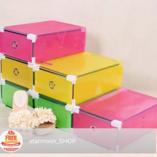 Colorful Foldable Shoe Box Drawer Style