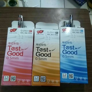 1Box/12Pcs Test Good G-2501 Gel Ink Pen 0.5Mm School Supplies COD