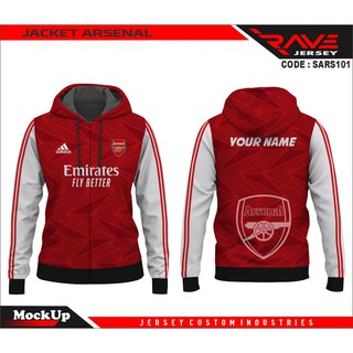 Arsenal FULL PRINTING CUSTOM Ball CLUB Jacket