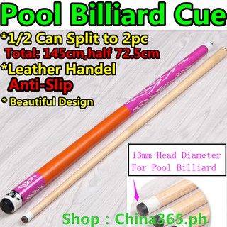 Pool Billiard Cue Stick 13mm Head American Nine Ball Snooker (1)