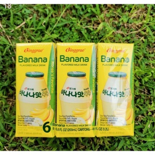 ♀♠✘BINGGRAE Banana Milk / Strawberry / Melon Flavored 200ml (3)