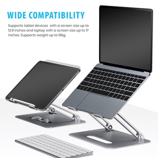 Full Aluminum Laptop Stand with Dual Cooling Fan and Fully Adjustable Height and Angle Laptop Stand (3)