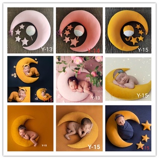 【Ready Stock!】 Photography Props Photoshoot Props Newborn Photography Accessories Shooting Props Children's Moon Pillow Toys Baby Moon Plush Doll