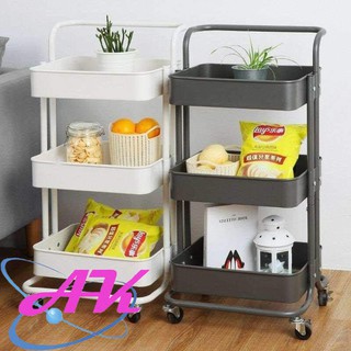 Storage Organizer 3 Layers Trolley Cart Shelf