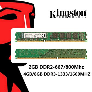 Original Kingston RAM MemoryDDR2 667/800MHZ 2GB DDR3 1333/1600MHZ 4GB 8GB Memory RAMs 1600 MHz Stick for Desktop PC
