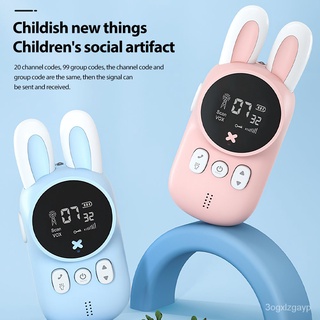 Children Walkie Talkie Hand Held Wireless Talk 3km Parent Child Toys Unisex with Light for Birthday