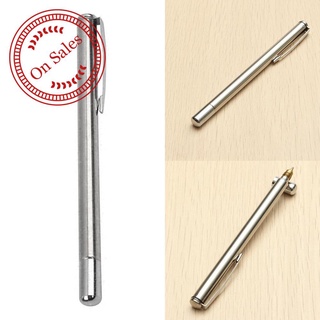 1Pcs 6-Section Gel Pen Stainless Steel Telescopic Pointer Pen T2G1