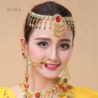 Indian dance accessories dance nose ring gem nose chain