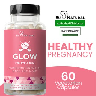 Eu Natural GLOW Prenatal Vitamins (60 Vegetarian Capsules)