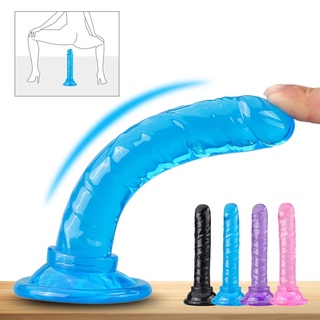 Realistic Dildo Anal Plug Masturbator Sex Toys for Lesbians Crystal Dildo Suction Cup Penis Thrustin