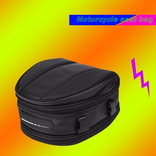 【Ready Stock】☸☽✴Motorcycle Rear Tail Seat Back Saddle Helmet Waterproof Shoulder Carry Bag