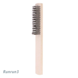 RUN 1pcs Stainless Steel Wire Brush Paint Removal Cleaning Metal Polishing Rust Cleaning Brushes Clean Tools Hand Tools