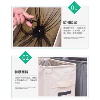 Storage & Organization✓❇❂Rolling Slim Laundry Hamper Stand Foldable Tall Thin Dirty Laundry Basket H