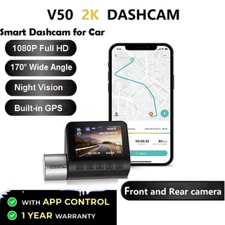 Dash cam car FHD 2K dual lens Front and Rear Night Vision WIFI GPS 24H G-Sensor Voice prompts