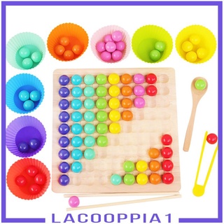 [LACOOPPIA1] Rainbow Clips Beads Game Early Educational Toys Math Counting for Kids Boys