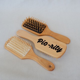 Personalized Wooden Puddle Hair brush
