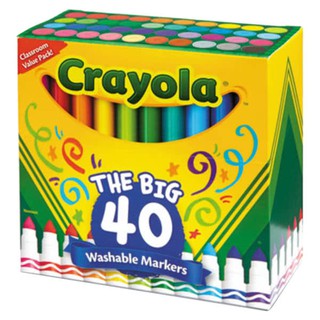 Crayola Ultra-Clean Washable Broad Line Markers 40's
