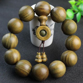 Natural Green Sandalwood Bracelet Wooden Prayer Bead Rosary South America Healing Sore Wood Men