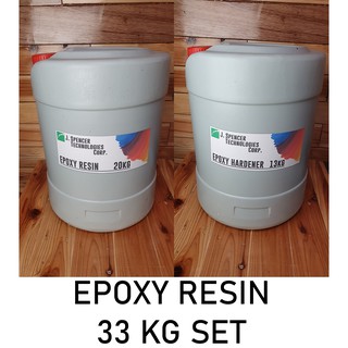 Epoxy Resin 33KG SET (Epoxy Resin 20kg - Epoxy Hardener 13kg) Big Volume SET