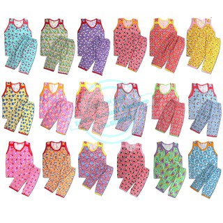 Girls Cotton Character Classic Pajama Sando and Pants Terno (1)