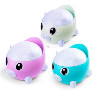 DE Baby Potty Training Toilet Cute Cartoon Pig Seat Pot Portable Comfortable Backrest Children Bedpan