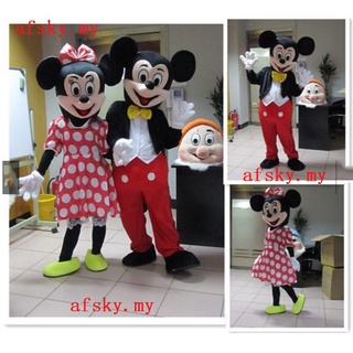 Mickey and Minnie Mascot Costume Cartoon Character Party Carnival Cosplay Cloth adult size