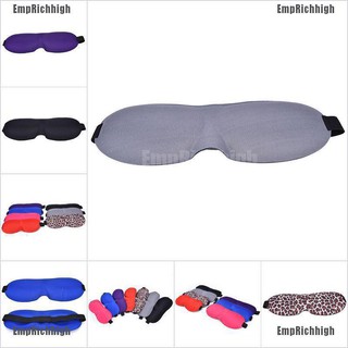 EmpRichhigh 3D Eye Mask Sponge Soft Cover Travel Sleep Blinder Rest Blindfold Shade Aid