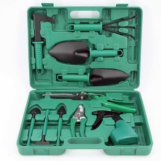 10 PCS/Set Garden Tools Set Shovel Rake Clippers Household Gardening Planting Kit Clipping (1)