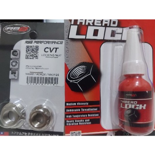 Rs8 Conical Locking Nut Double w/ Free Thread Locker (Pulley & Bell Nut) for Nmax/Aerox/MIOi125/M3