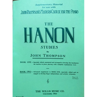 The Hanon Studies Book Two 2 by John Thompson | Piano Book Green