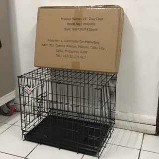 Two Door Collapsible Folding Pet Cage Dog Cage MHD001 (XX small - 20” x 14” x 17”)