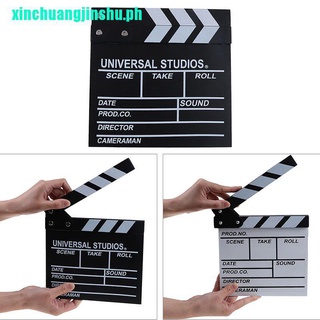{SFC}Director video acrylic clapboard dry erase tv film movie clapper board slate 2EvM