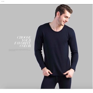 ◕✠long sleeve Thermal underwear set for men Warm fabric