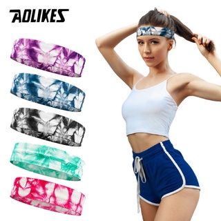 AOLIKES Tennis Headband Sport Sweatbands Elastic Head Sweat Bandage Jogging Fitness Gym Yoga Basketball Hair Bands Anti-