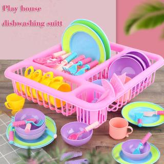 Children play house simulation kitchen toys 19 sets of cooking and cooking set