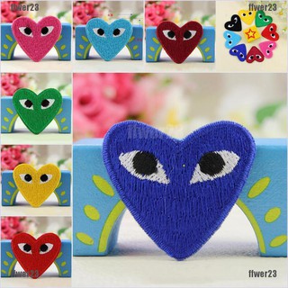 ✲Good goods✲ 1x Cartoon Heart Embroidery Iron On Patches Clothes Sew On Appliques Motif Badge