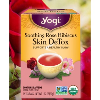 Yogi tea soothing hibiscus skin detox lemon echinacea bed
