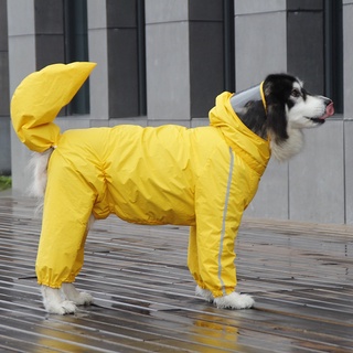 ✳Full Covered Slipcover Tail Big Dog Raincoat Golden Retriever Aras Large Dog Pet Poncho Outdoor➳
