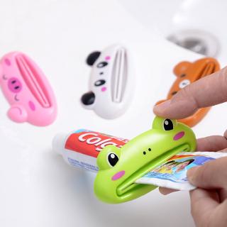 Cute Animal Cartoon Pattern Rolling Tube Toothpaste Squeezer / Rotate Toothpaste Dispenser for Bathroom / Toothpaste Seat Holder Stand / Bathroom Supplies