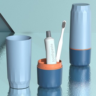 Travel Toothbrush Storage Box Portable Wash Cup Brushing Cup Toothpaste Tooth Cylinder Traveling Tra