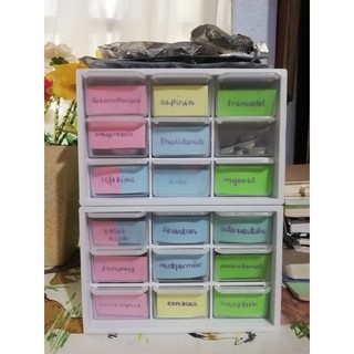 ⚡CLAS 9 Mini Drawer Cabinet Plastic Storage Organizer 5 colors⚡ (4)