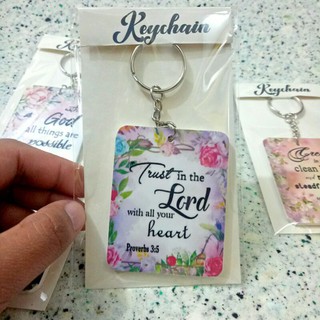 Bible verse KEYCHAIN and Customize in sintra board