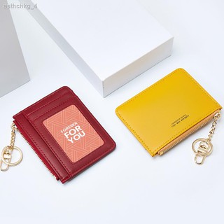 cardholder◎Small card bag wallet all-in-one bag women s cute small ultra-thin coin purse mini zipper